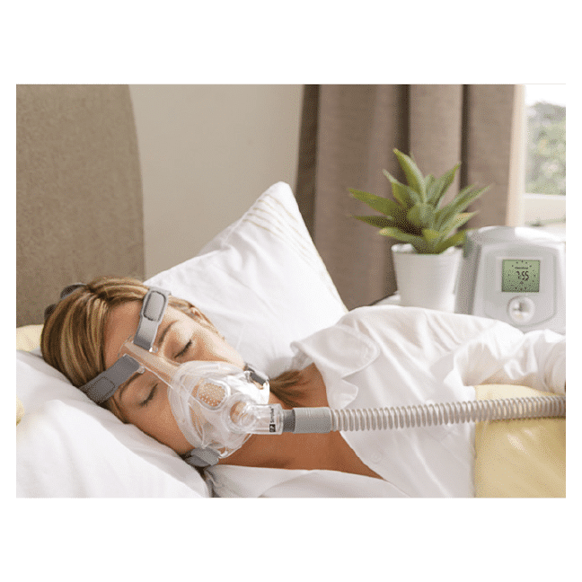 Fisher Paykel Simplus Appareil PPC CPAP Accessoire apnée sommeil Masque Facial Femme qui dort